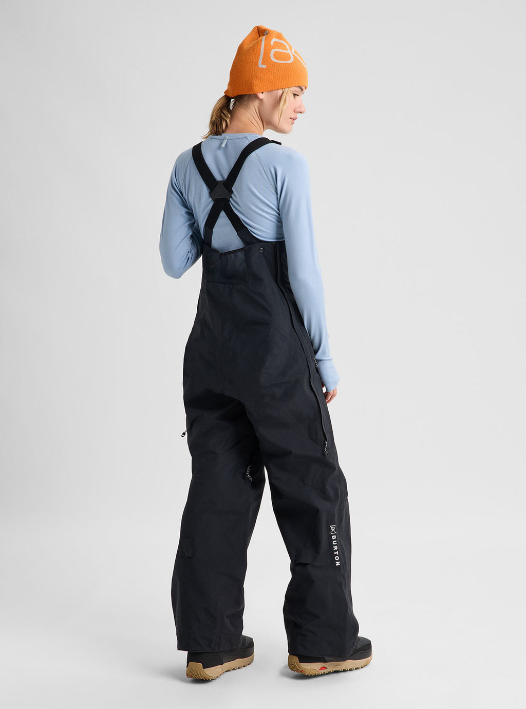 Women's Burton [ak] Cyclic GORE-TEX 2L Bib Pants - True Black - Burton Bibs Outerwear - alternate view 4