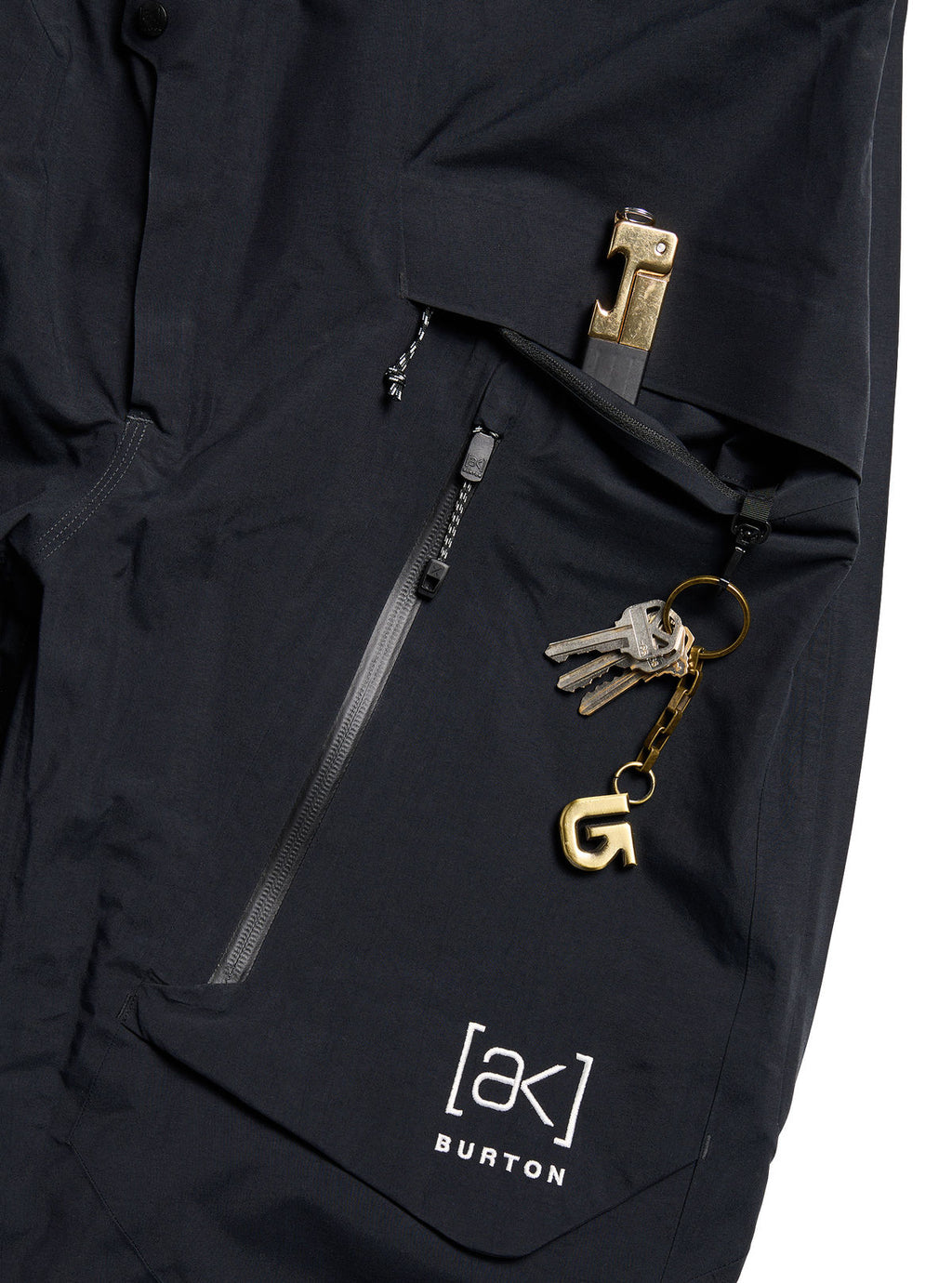 Women's Burton [ak] Cyclic GORE-TEX 2L Bib Pants - True Black - Burton Bibs Outerwear - alternate view 7