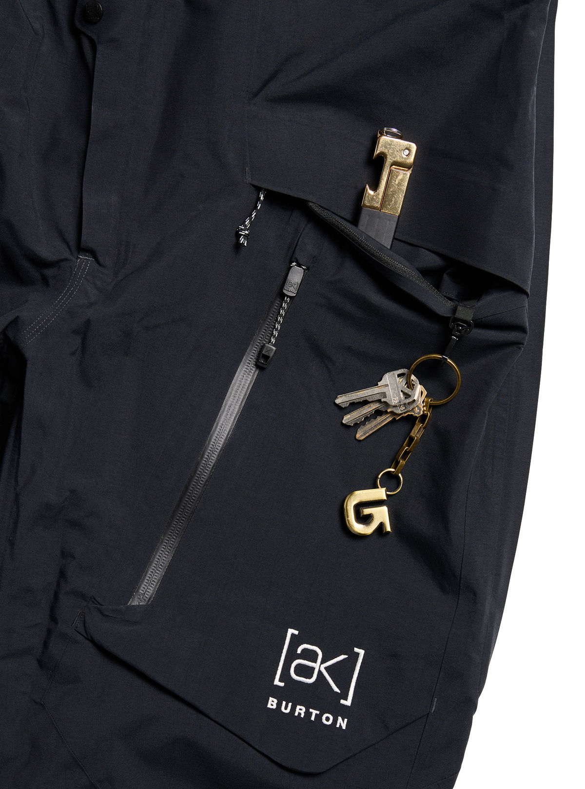 Women's Burton [ak] Cyclic GORE-TEX 2L Bib Pants - True Black - Burton Bibs Outerwear - alternate view 7