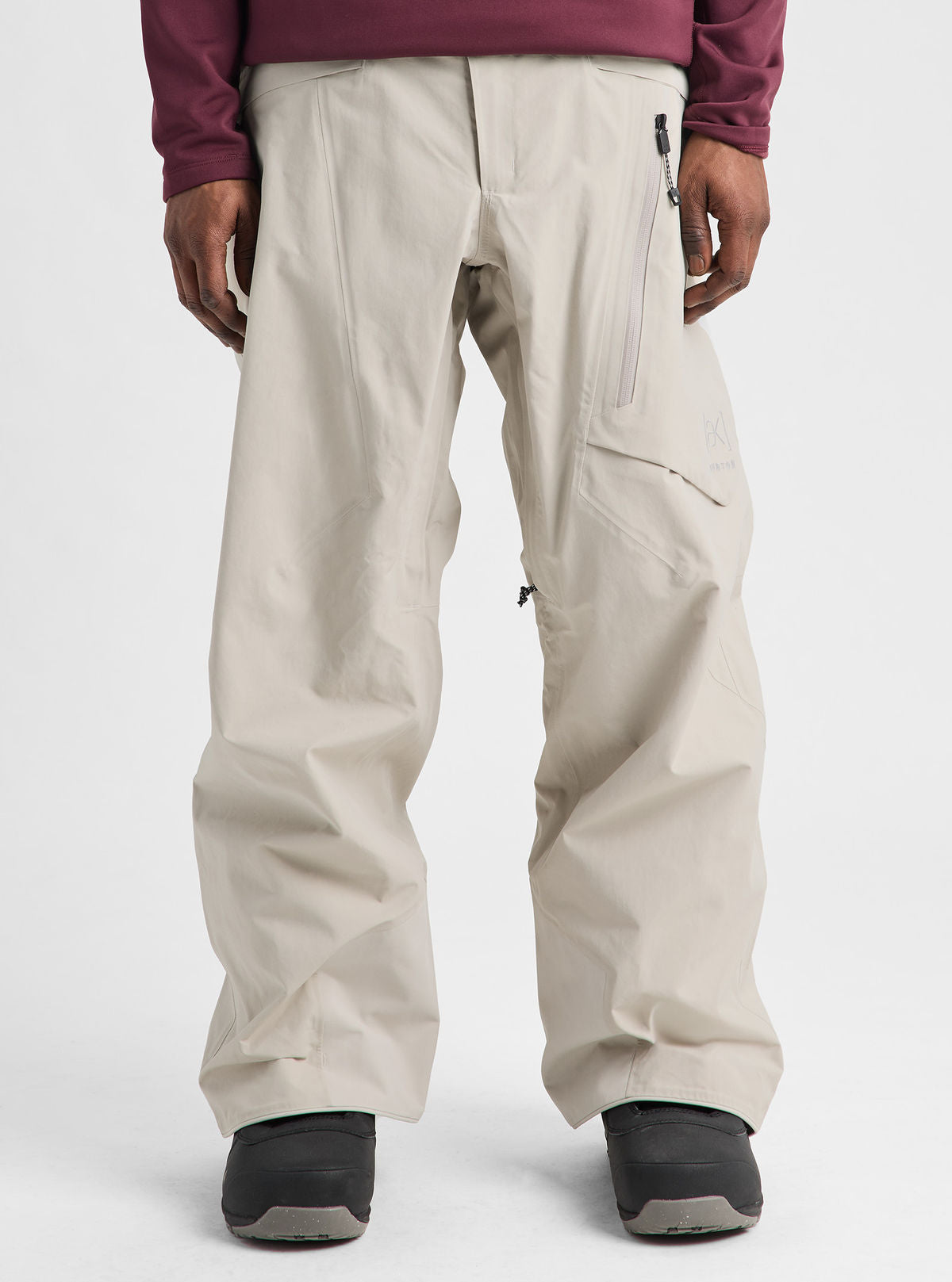 Men's Burton [ak] Cyclic GORE-TEX 2L Pants - Chinchilla Gray - Burton Pants Outerwear - alternate view 3