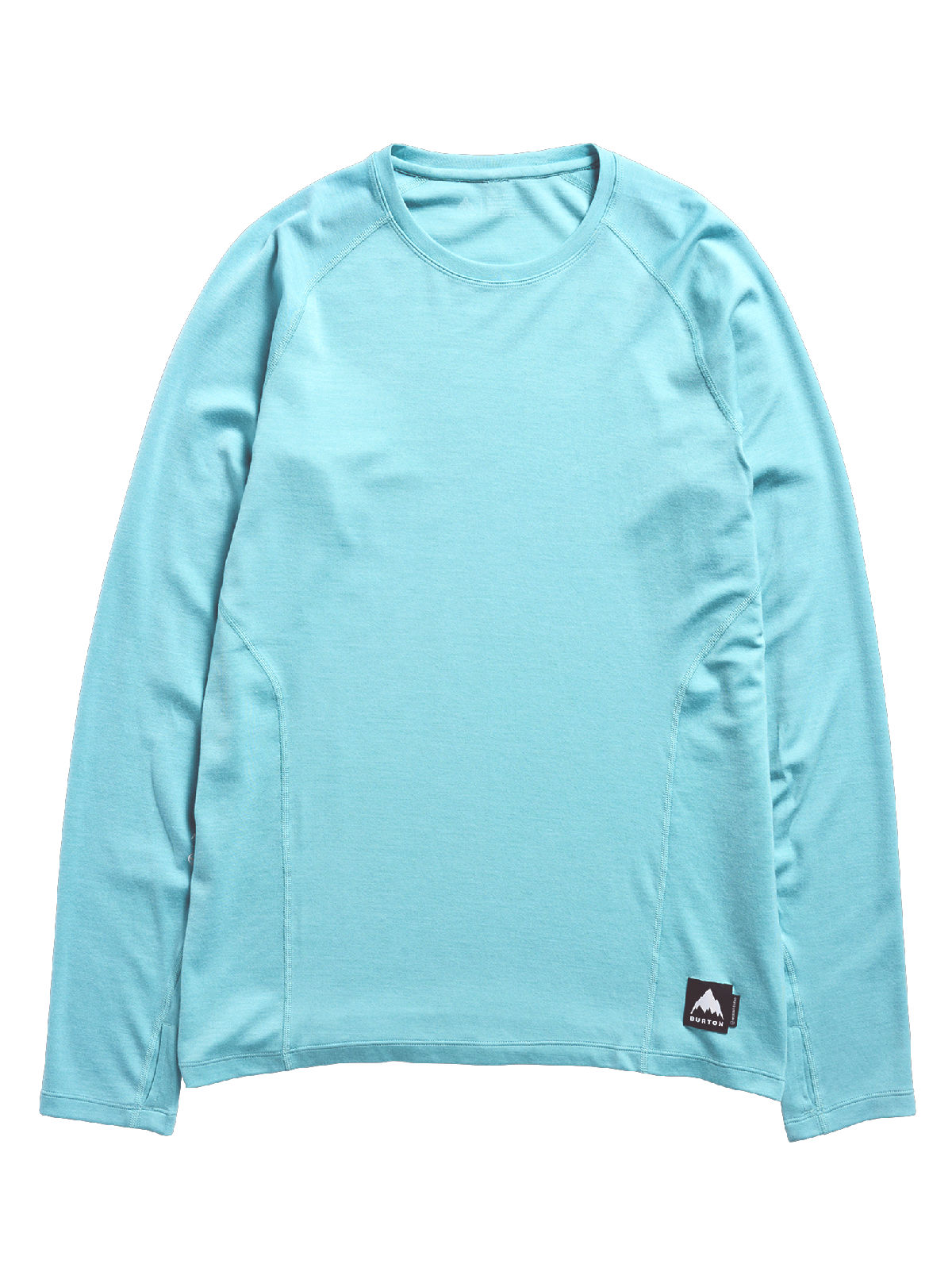 Men's Burton Merino Blend Midweight Base Layer Crew - Mineral Blue - Burton Crew Neck Base