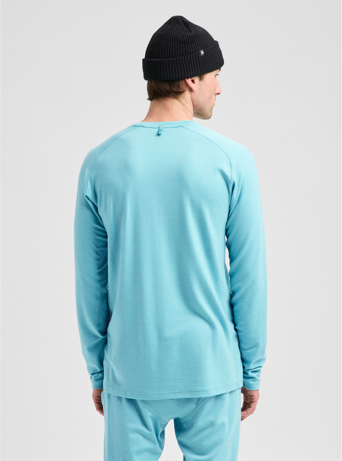 Men's Burton Merino Blend Midweight Base Layer Crew - Mineral Blue - Burton Crew Neck Base - alternate view 5
