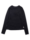 Women's Burton Merino Blend Midweight Base Layer Crew - True Black - Burton Crew Neck Base