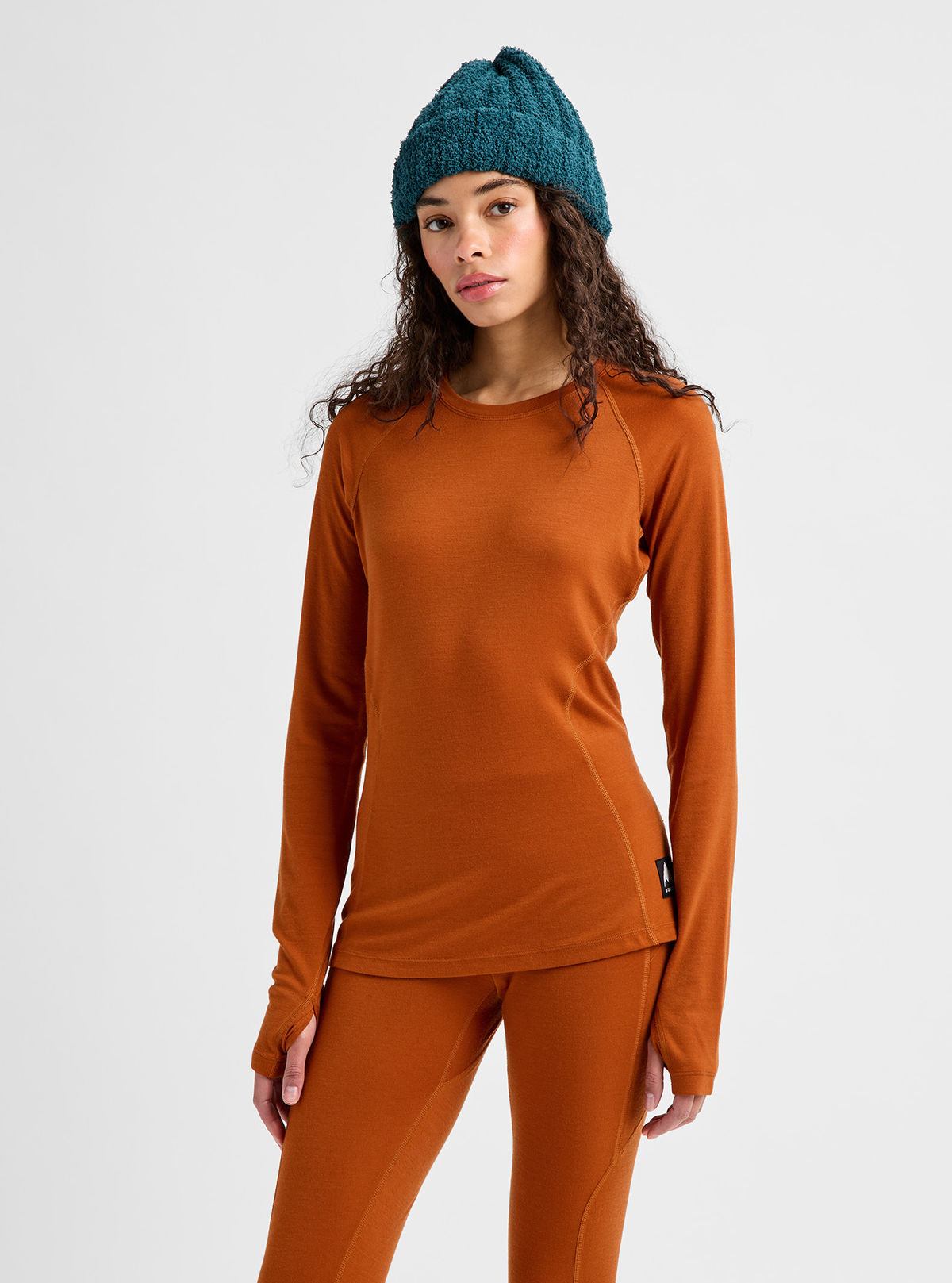 Women's Burton Merino Blend Midweight Base Layer Crew - Spiced Chai - Burton Crew Neck Base - alternate view 4