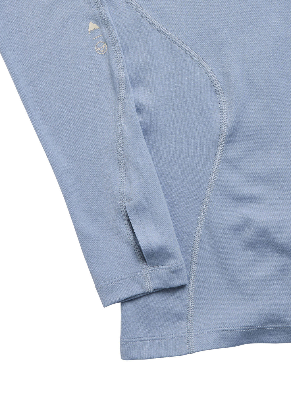 Women's Burton Merino Blend Midweight Base Layer Crew - Airstream Blue - Burton Crew Neck Base - alternate view 2