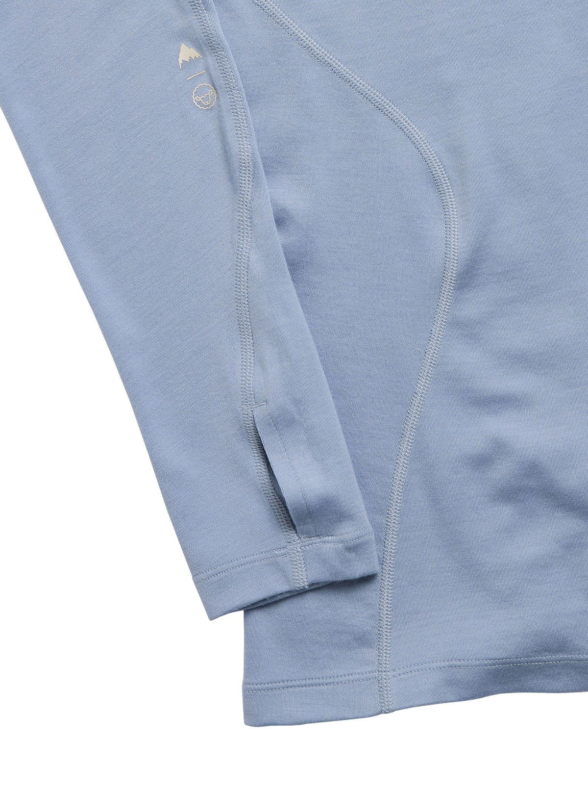 Women's Burton Merino Blend Midweight Base Layer Crew - Airstream Blue - Burton Crew Neck Base - alternate view 2