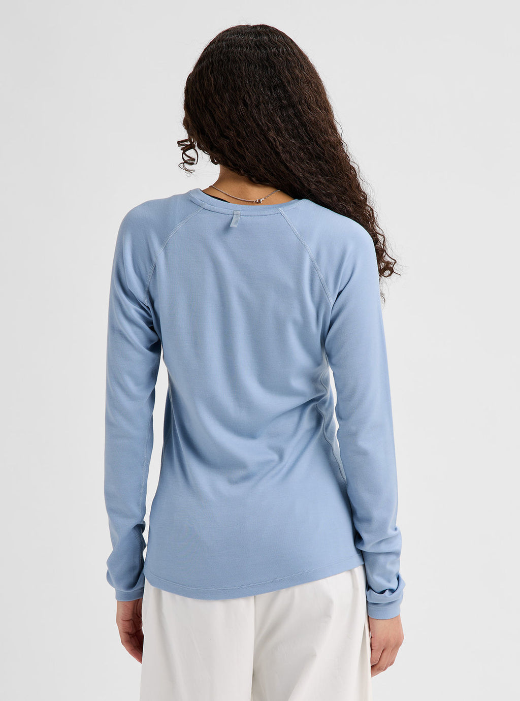 Women's Burton Merino Blend Midweight Base Layer Crew - Airstream Blue - Burton Crew Neck Base - alternate view 5