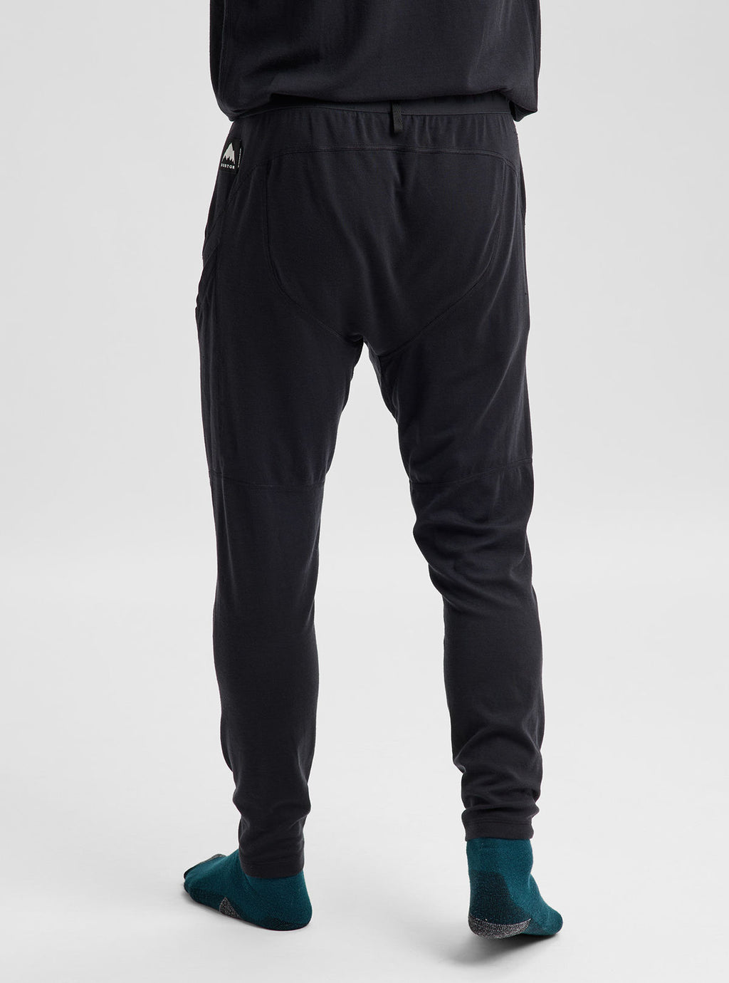 Men's Burton Merino Blend Midweight Base Layer Pants - True Black - Burton Pants Base - alternate view 5