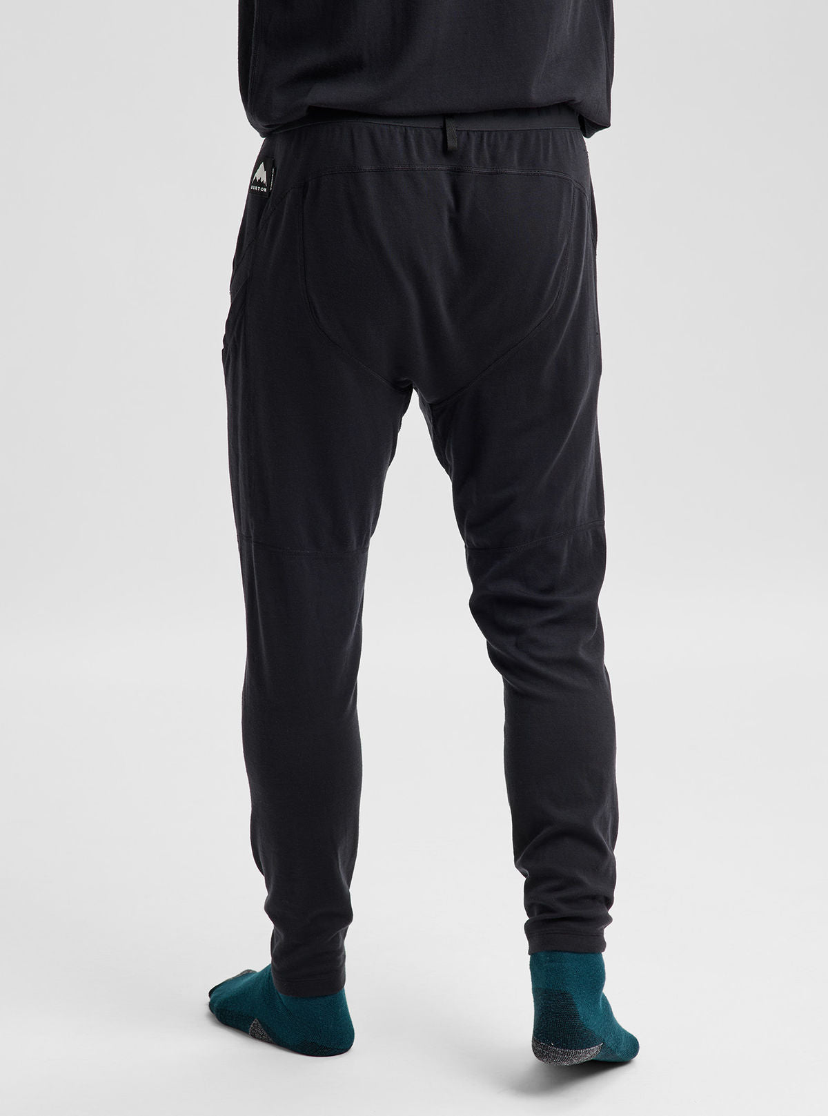Men's Burton Merino Blend Midweight Base Layer Pants - True Black - Burton Pants Base - alternate view 5