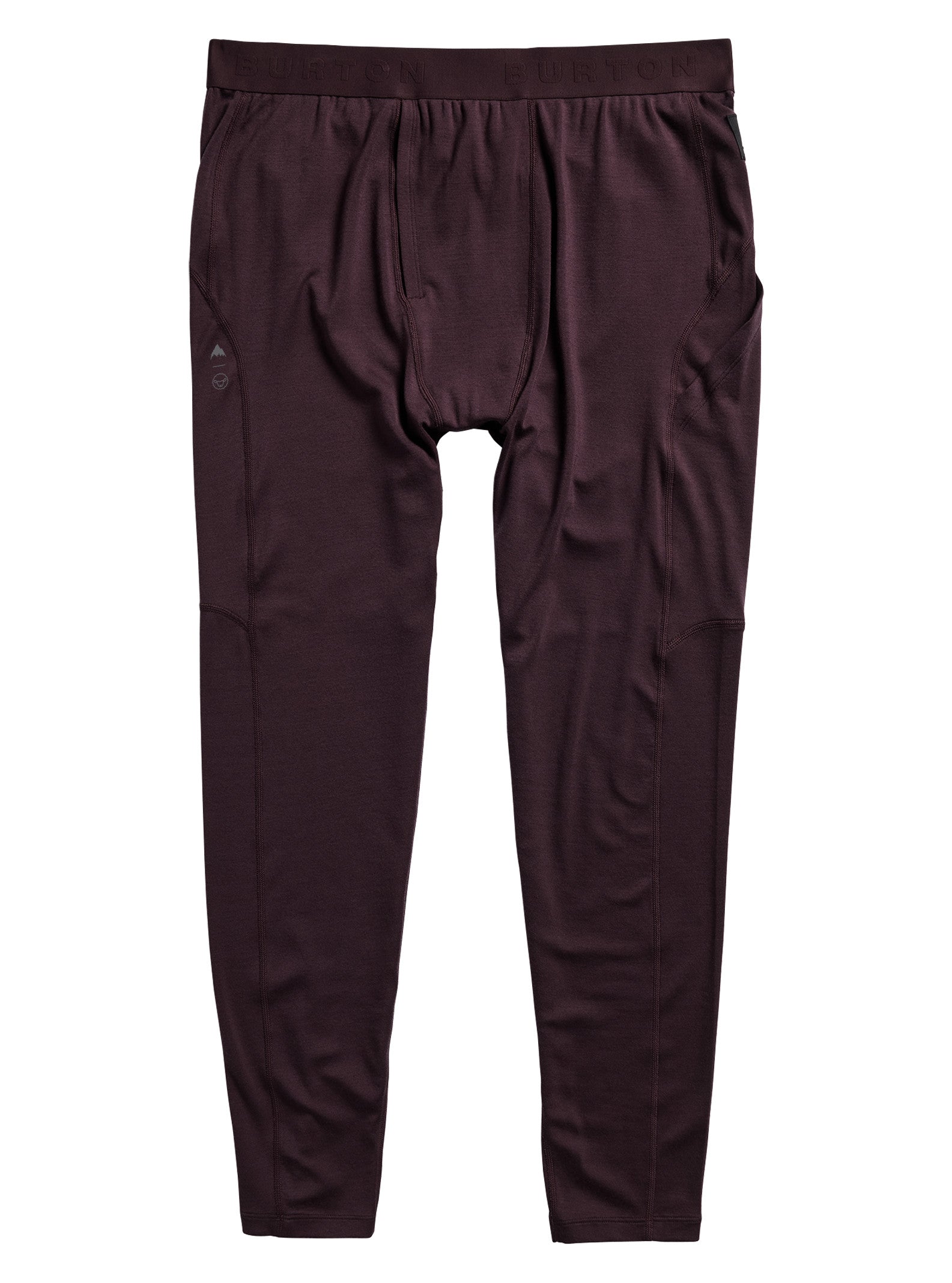 Men's Burton Merino Blend Midweight Base Layer Pants - Bear Hug Brown - Burton Pants Base