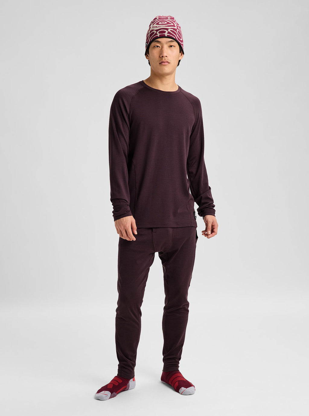 Men's Burton Merino Blend Midweight Base Layer Pants - Bear Hug Brown - Burton Pants Base - alternate view 3
