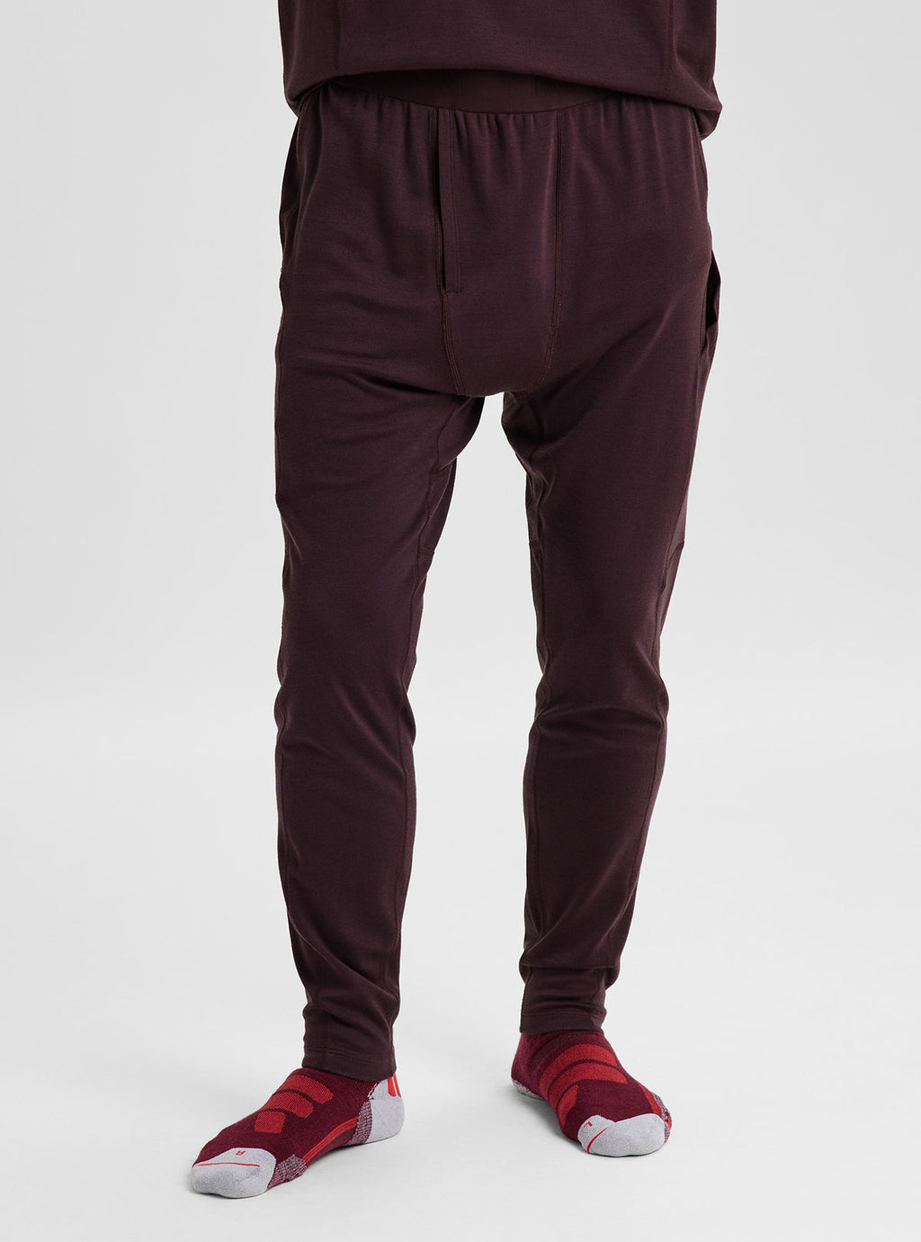 Men's Burton Merino Blend Midweight Base Layer Pants - Bear Hug Brown - Burton Pants Base - alternate view 4