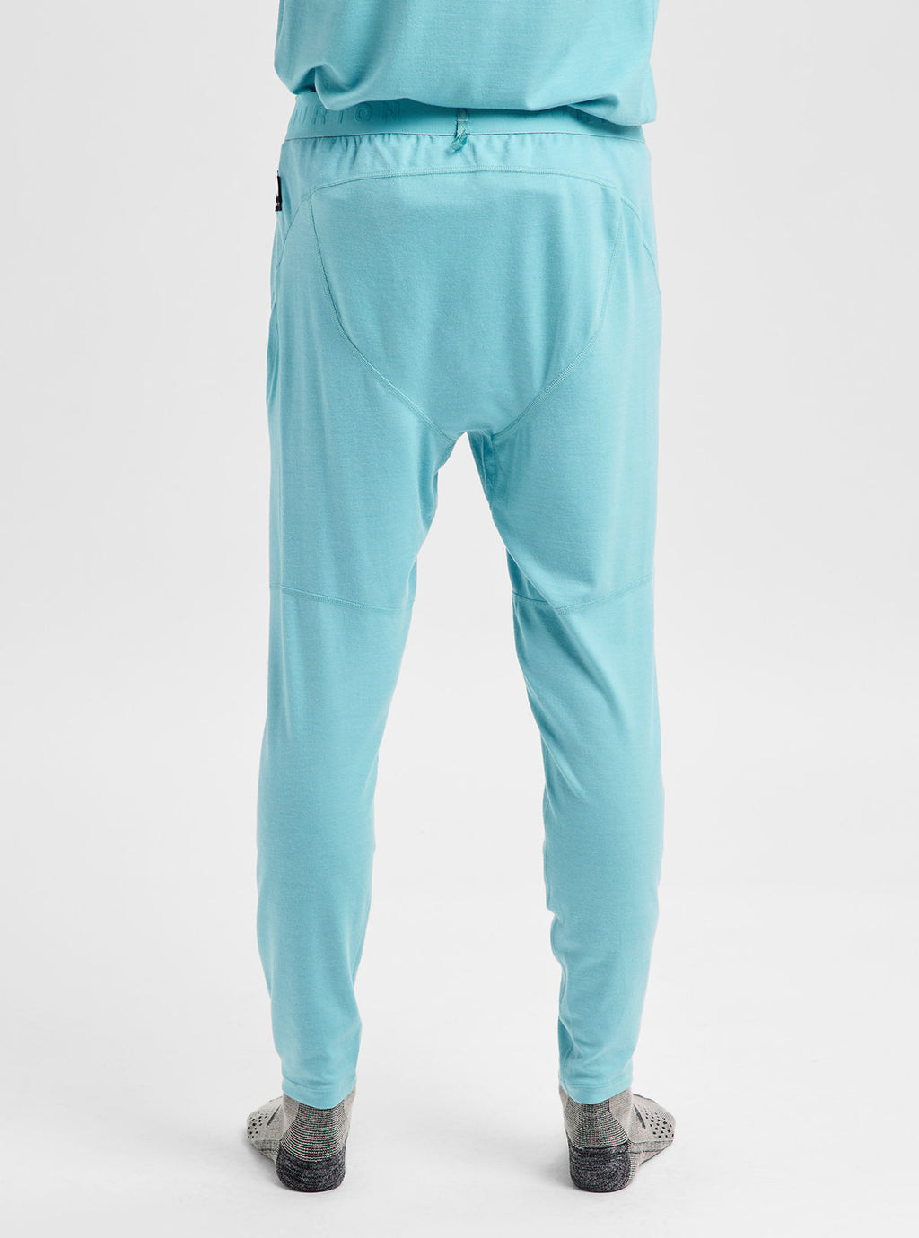 Men's Burton Merino Blend Midweight Base Layer Pants - Mineral Blue - Burton Pants Base - alternate view 5