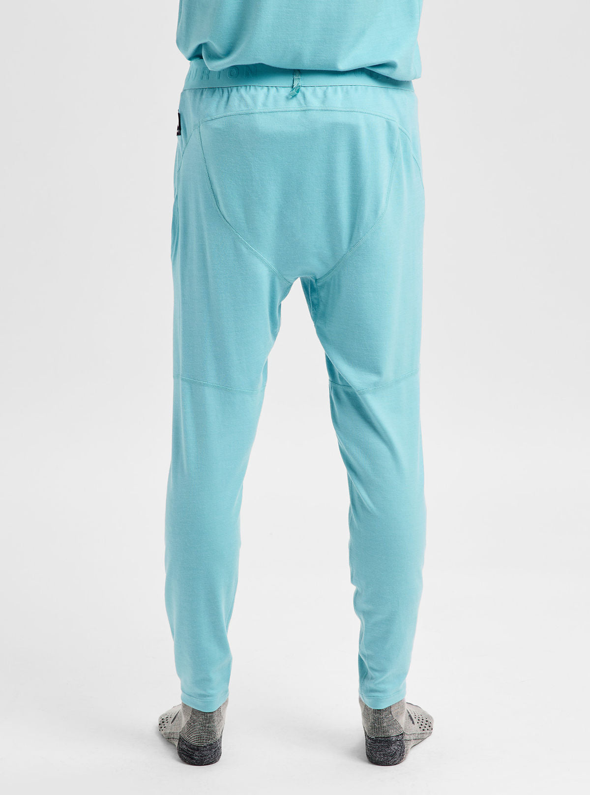 Men's Burton Merino Blend Midweight Base Layer Pants - Mineral Blue - Burton Pants Base - alternate view 5