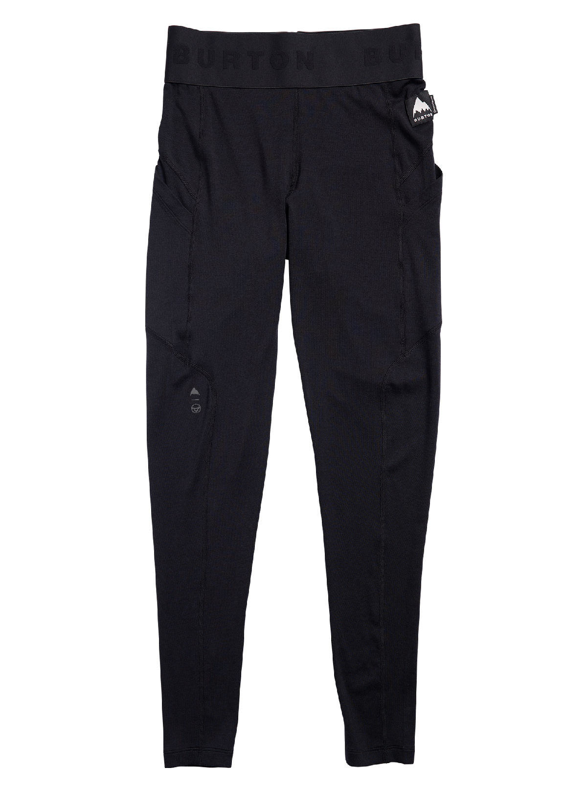 Women's Burton Merino Blend Midweight Base Layer Pants - True Black - Burton Pants Base
