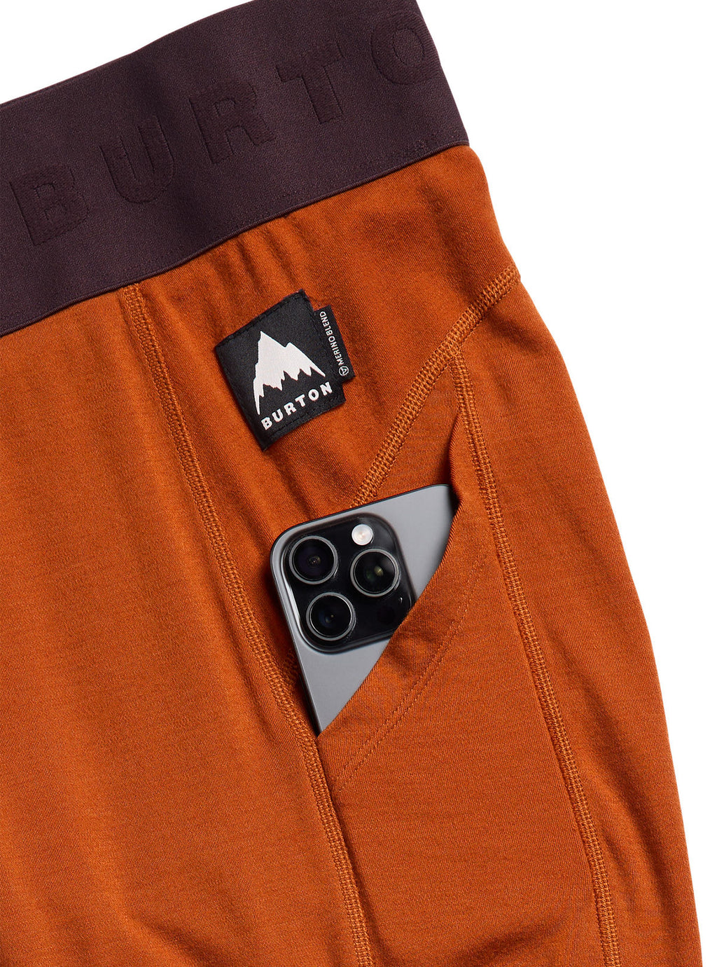 Women's Burton Merino Blend Midweight Base Layer Pants - Spiced Chai - Burton Pants Base - alternate view 2
