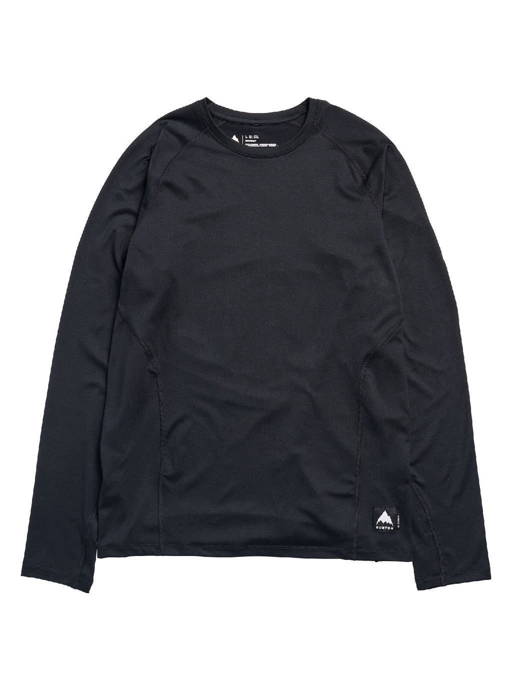 Men's Burton Synthetic Midweight Base Layer Crew - True Black - Burton Crew Neck Base