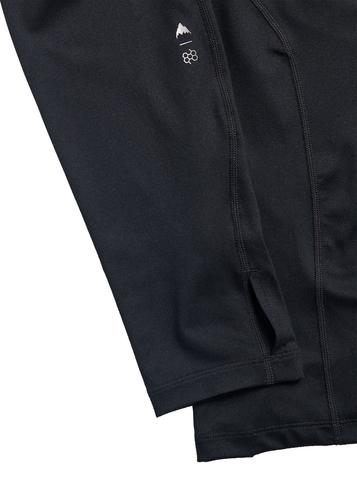 Men's Burton Synthetic Midweight Base Layer Crew - True Black - Burton Crew Neck Base - alternate view 2
