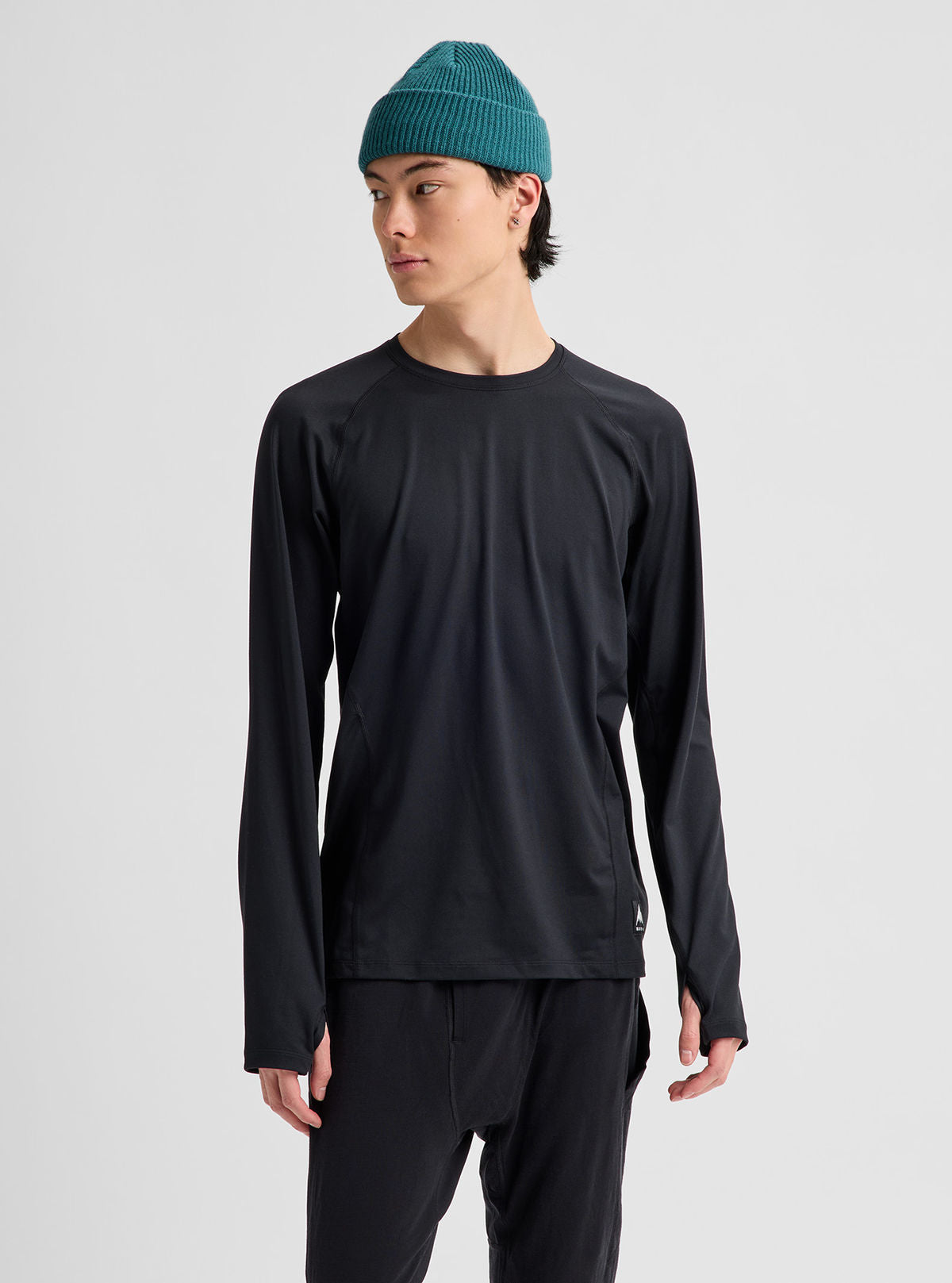 Men's Burton Synthetic Midweight Base Layer Crew - True Black - Burton Crew Neck Base - alternate view 4