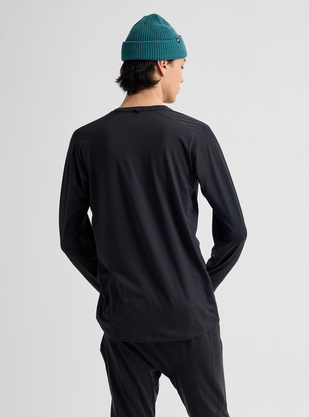 Men's Burton Synthetic Midweight Base Layer Crew - True Black - Burton Crew Neck Base - alternate view 5