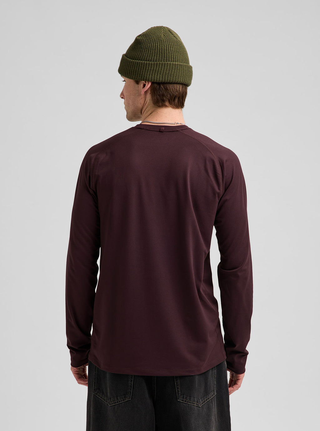 Men's Burton Synthetic Midweight Base Layer Crew - Bear Hug Brown - Burton Crew Neck Base - alternate view 5