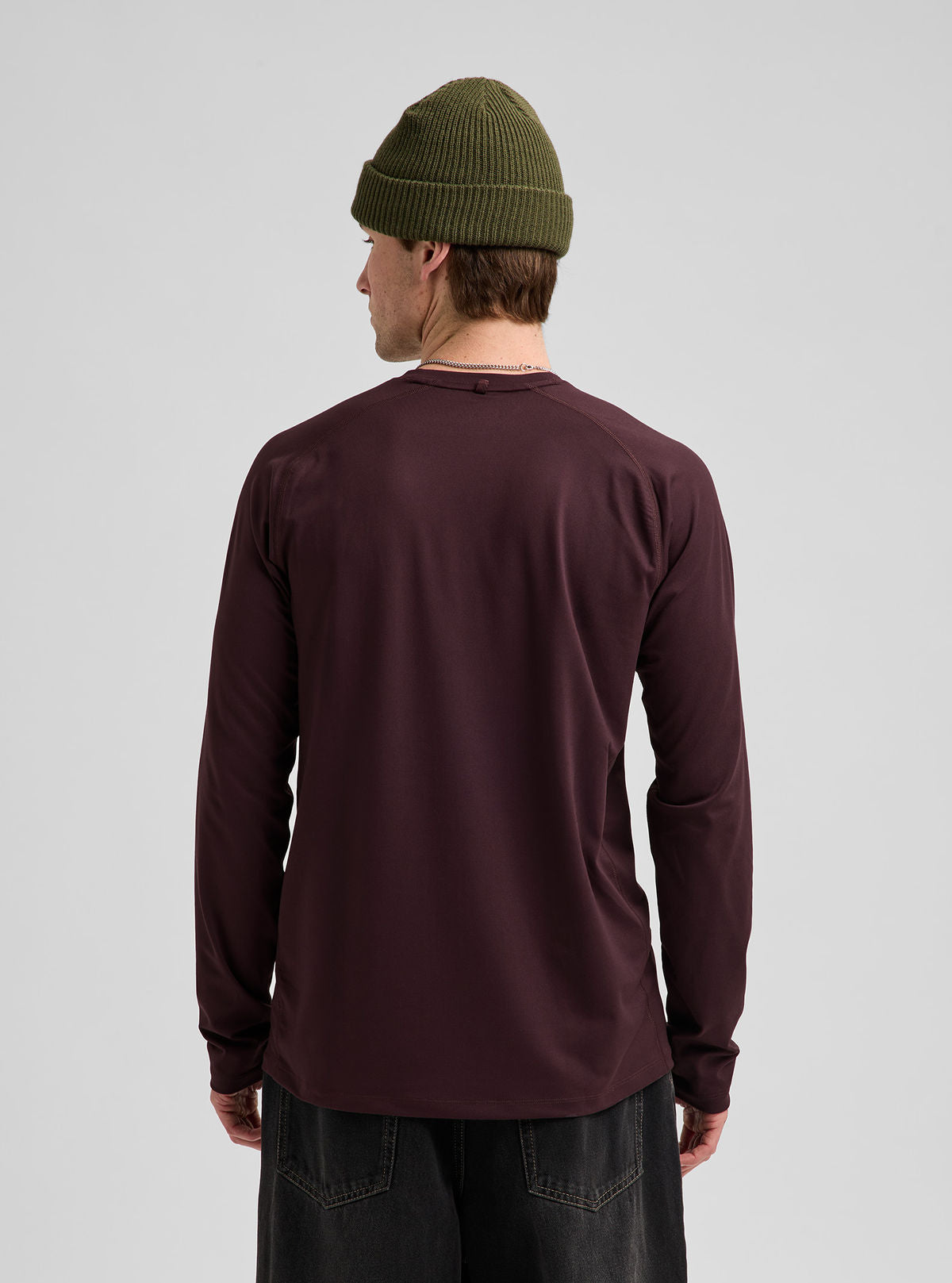 Men's Burton Synthetic Midweight Base Layer Crew - Bear Hug Brown - Burton Crew Neck Base - alternate view 5