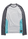 Men's Burton Synthetic Midweight Base Layer Crew - Gray Cloud Gotham Gray Mineral Blue - Burton Crew Neck Base