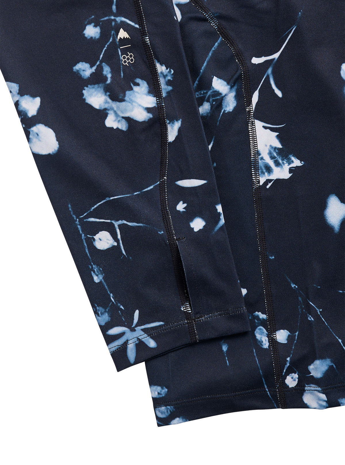 Men's Burton Synthetic Midweight Base Layer Crew - Cyanotype Floral - Burton Crew Neck Base - alternate view 2