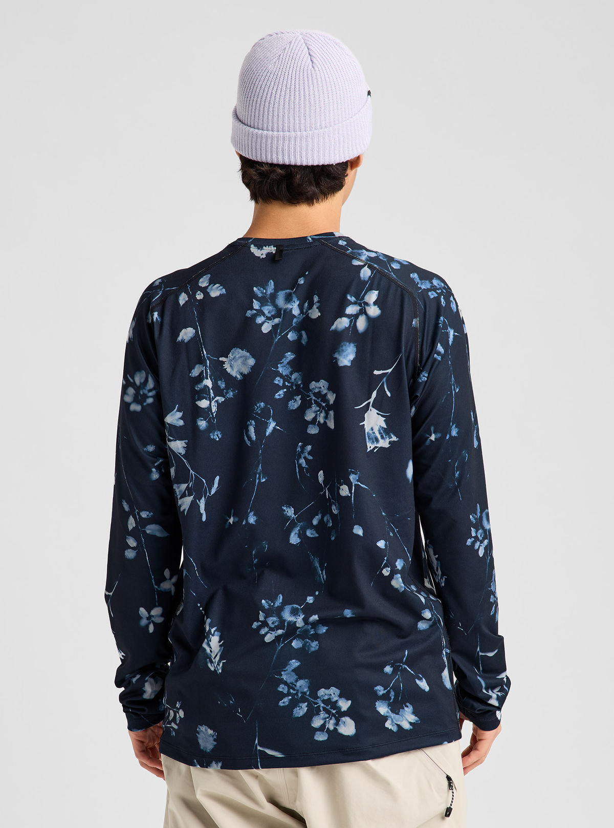 Men's Burton Synthetic Midweight Base Layer Crew - Cyanotype Floral - Burton Crew Neck Base - alternate view 5