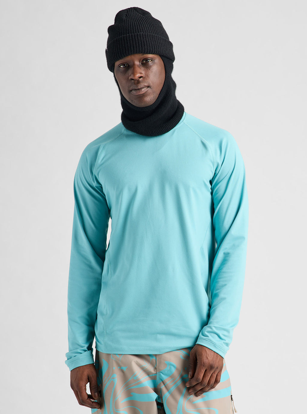 Men's Burton Synthetic Midweight Base Layer Crew - Mineral Blue - Burton Crew Neck Base - alternate view 4