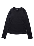Women's Burton Synthetic Midweight Base Layer Crew - True Black - Burton Crew Neck Base