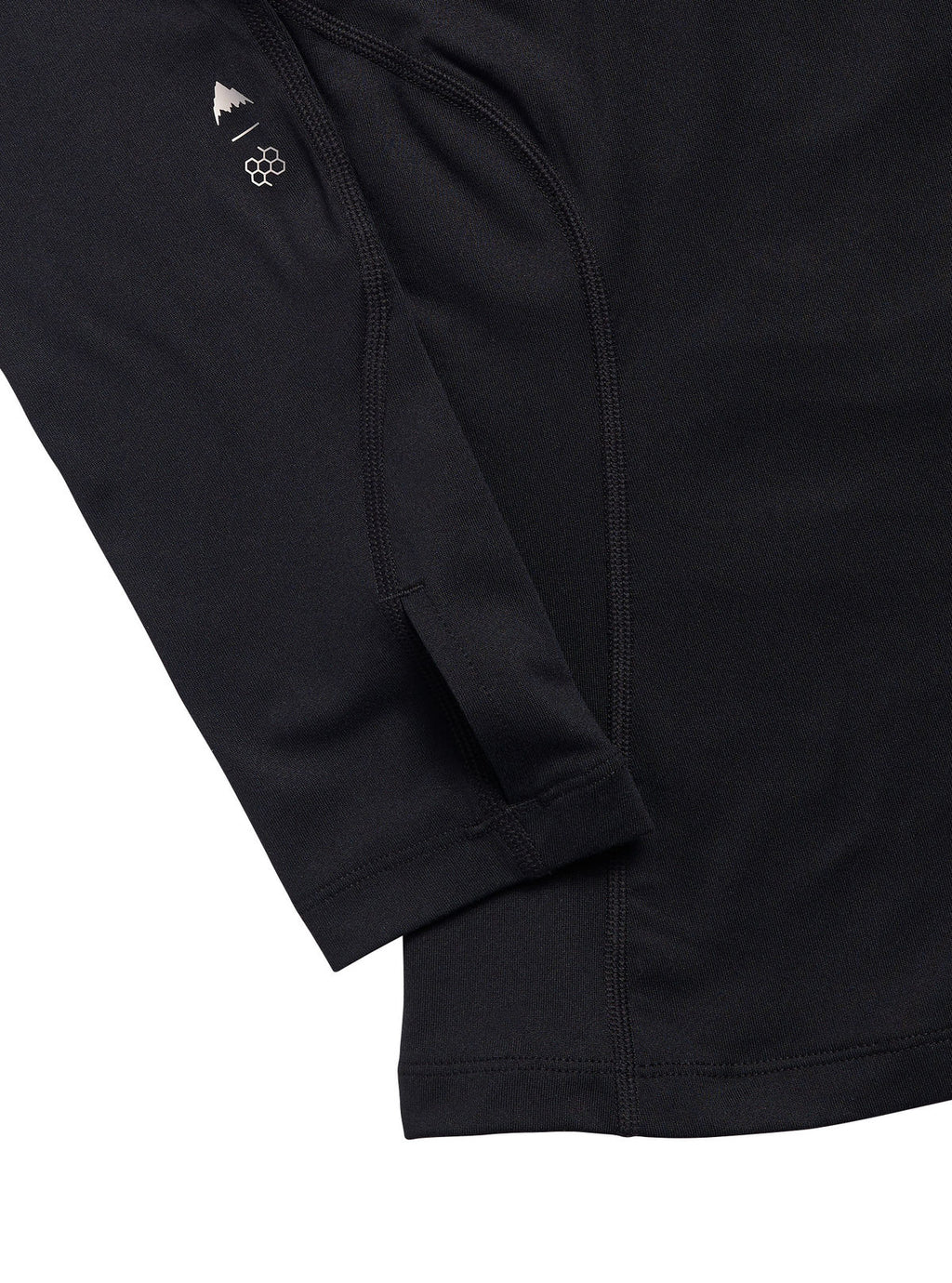 Women's Burton Synthetic Midweight Base Layer Crew - True Black - Burton Crew Neck Base - alternate view 2