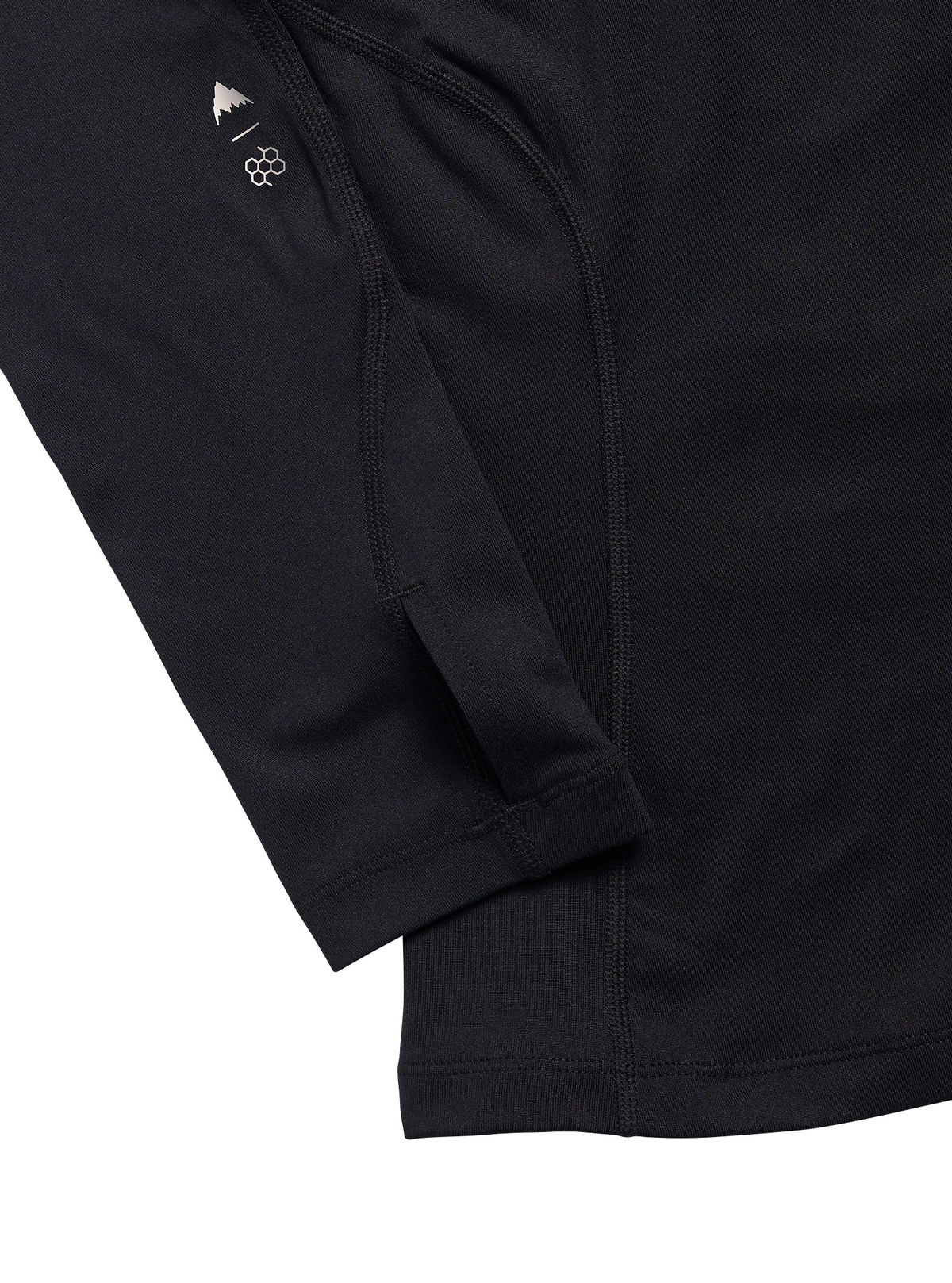 Women's Burton Synthetic Midweight Base Layer Crew - True Black - Burton Crew Neck Base - alternate view 2