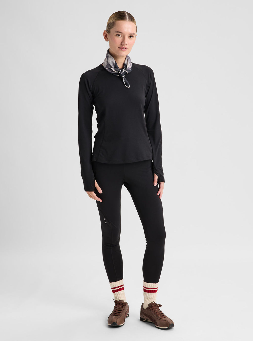 Women's Burton Synthetic Midweight Base Layer Crew - True Black - Burton Crew Neck Base - alternate view 3