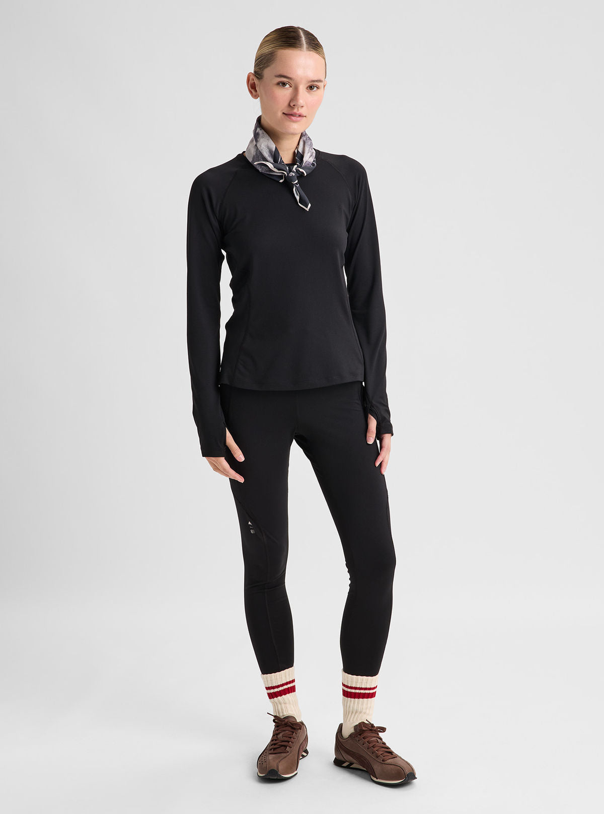 Women's Burton Synthetic Midweight Base Layer Crew - True Black - Burton Crew Neck Base - alternate view 3