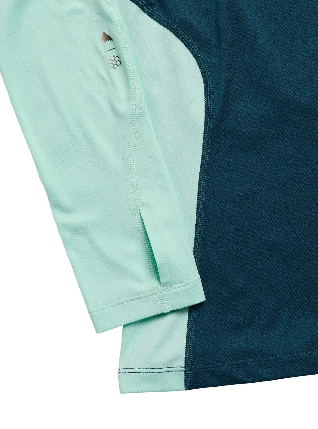 Women's Burton Synthetic Midweight Base Layer Crew - Atlantic Teal/Spring Frost - Burton Crew Neck Base - alternate view 2