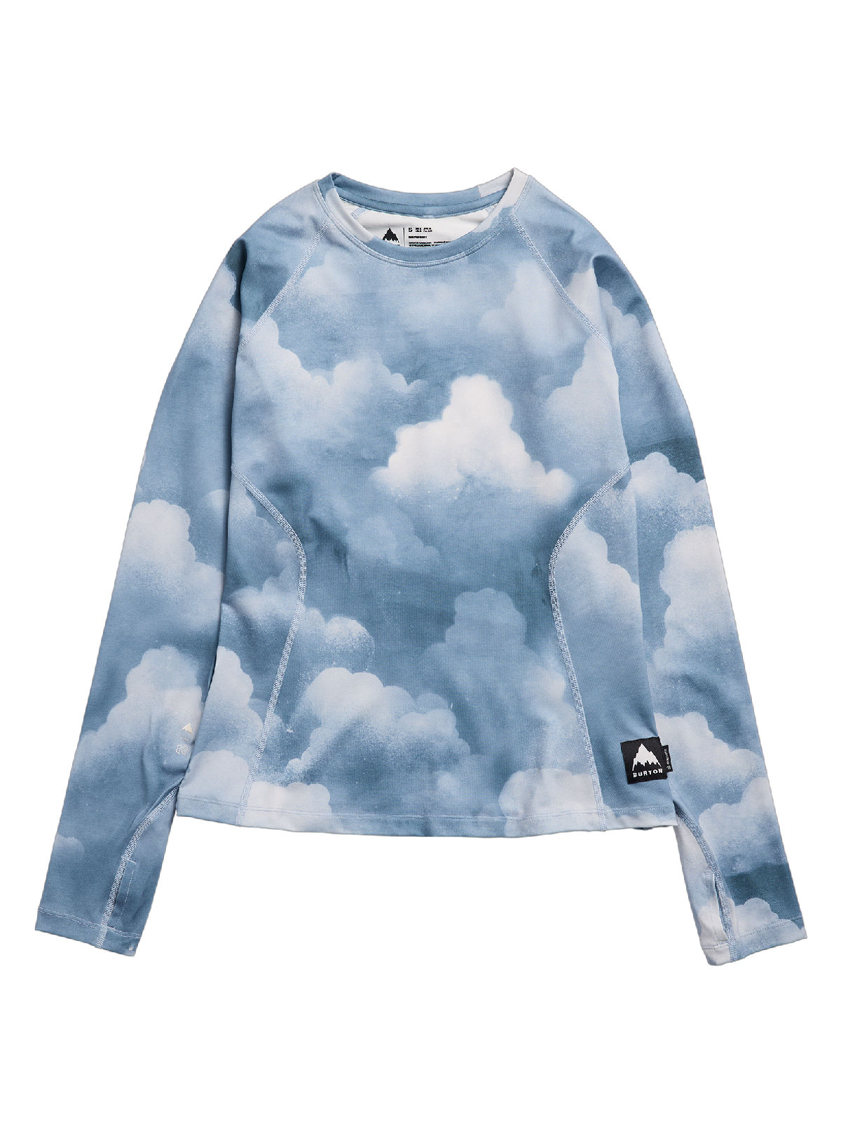 Women's Burton Synthetic Midweight Base Layer Crew - Nimbus - Burton Crew Neck Base