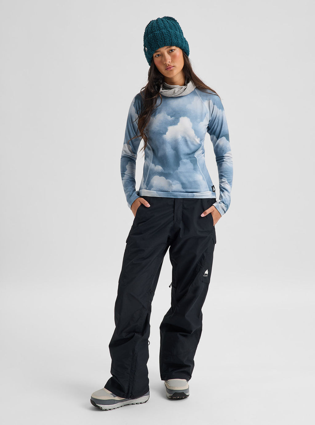 Women's Burton Synthetic Midweight Base Layer Crew - Nimbus - Burton Crew Neck Base - alternate view 3