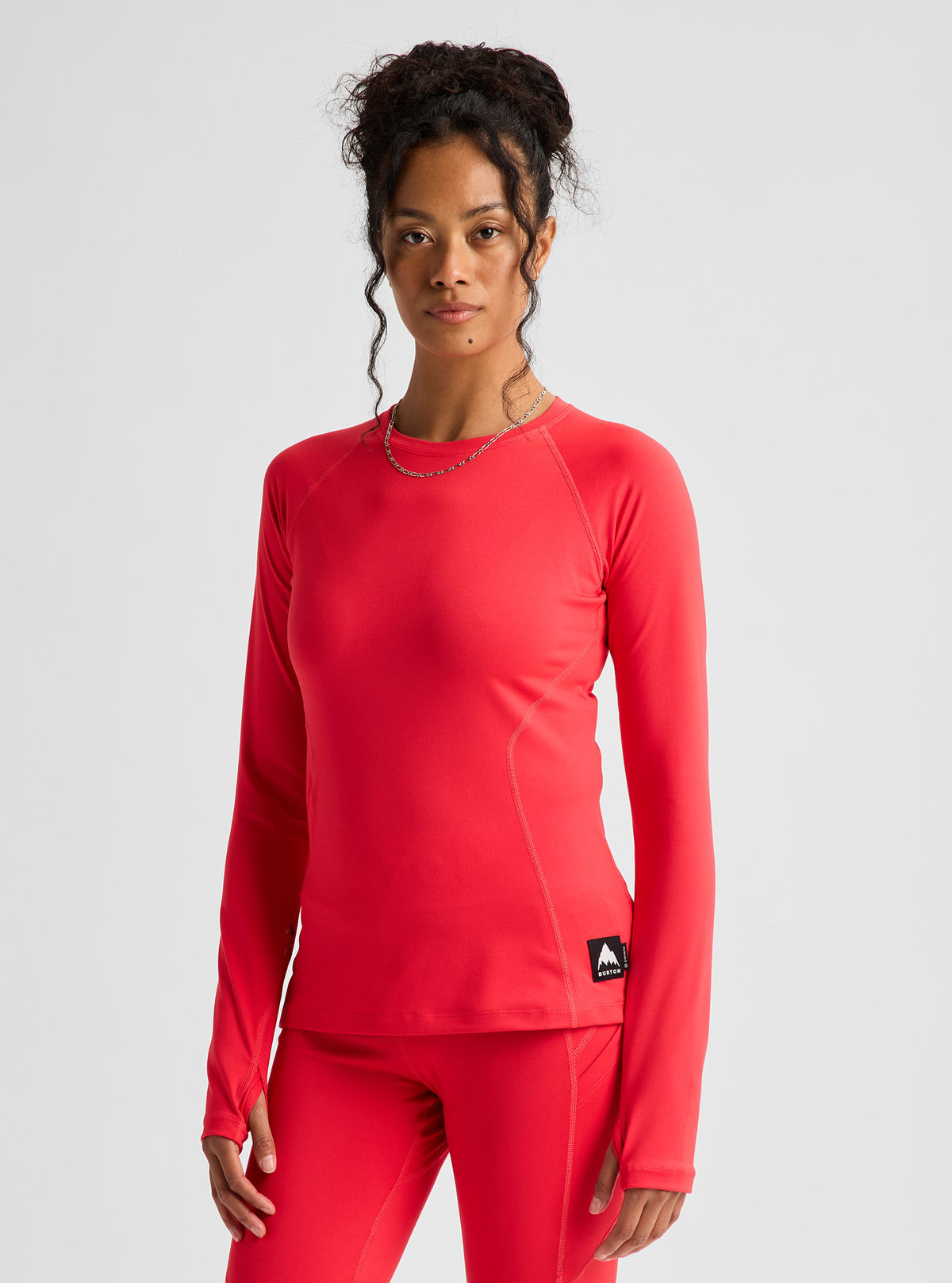 Women's Burton Synthetic Midweight Base Layer Crew - Hot Tamale - Burton Crew Neck Base - alternate view 4