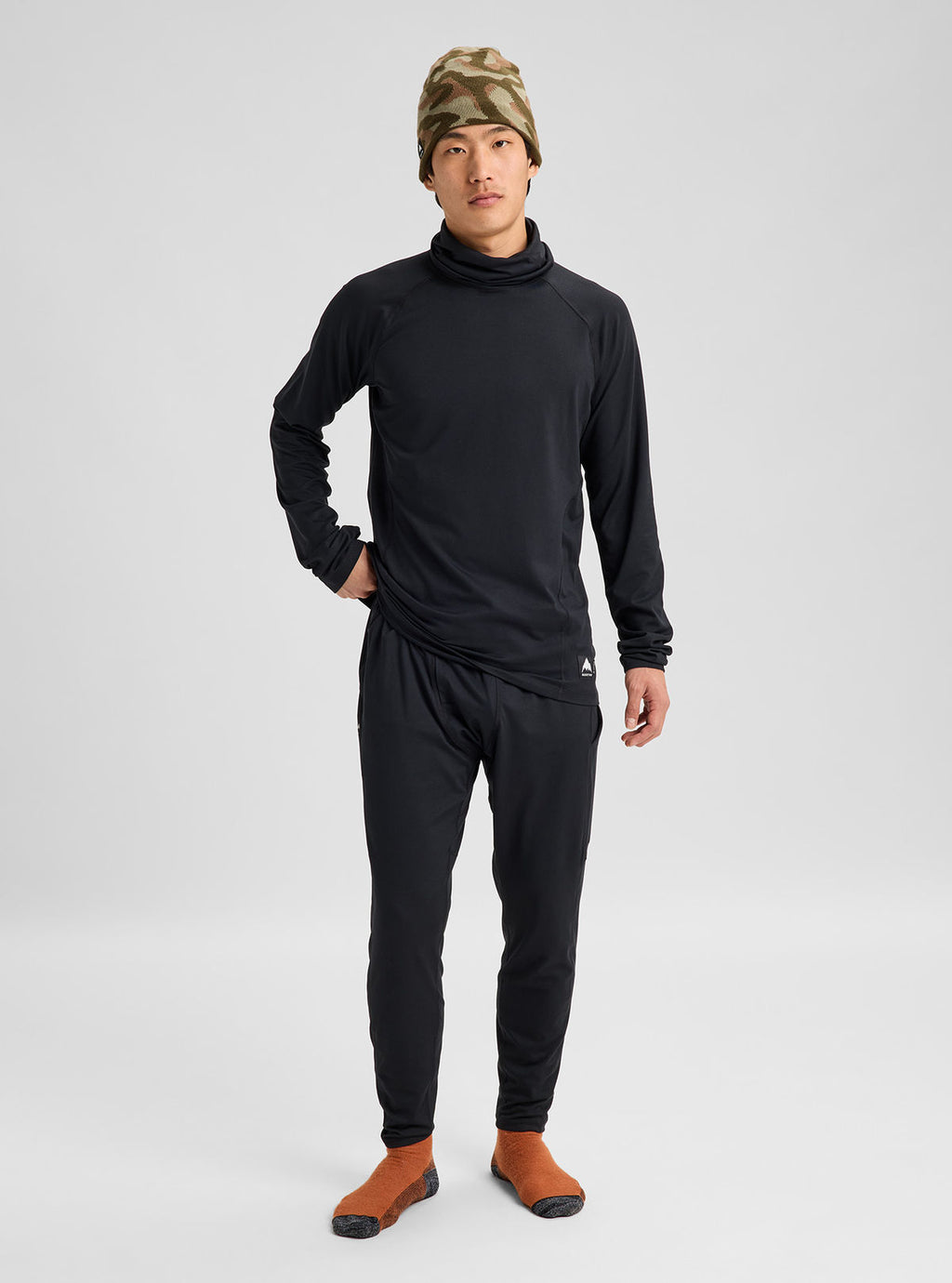 Men's Burton Synthetic Midweight Base Layer Pants - True Black - Burton Pants Base - alternate view 3