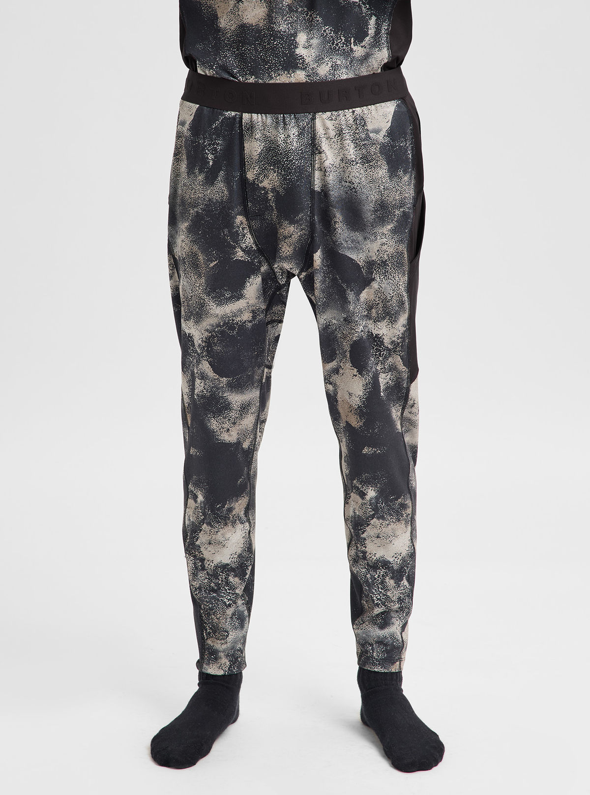 Men's Burton Synthetic Midweight Base Layer Pants - Desert Rock/True Black - Burton Pants Base - alternate view 4