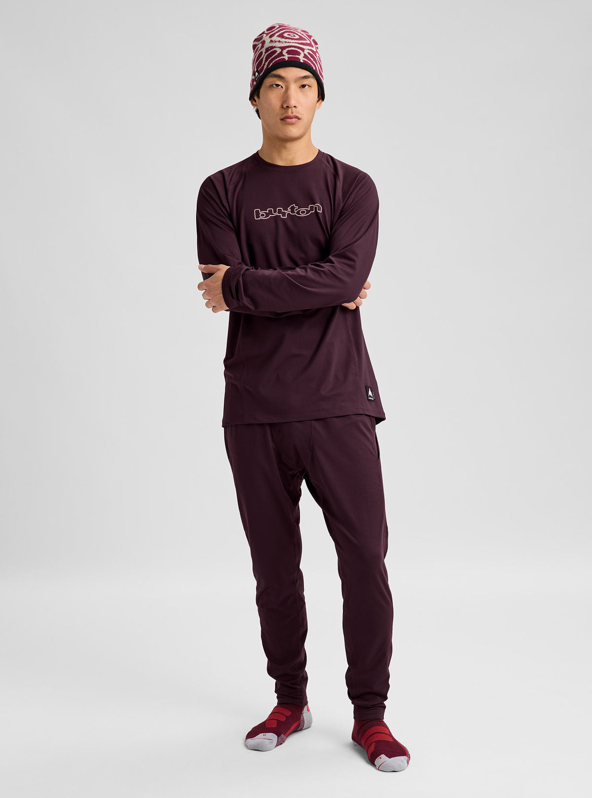 Men's Burton Synthetic Midweight Base Layer Pants - Bear Hug Brown - Burton Pants Base - alternate view 3