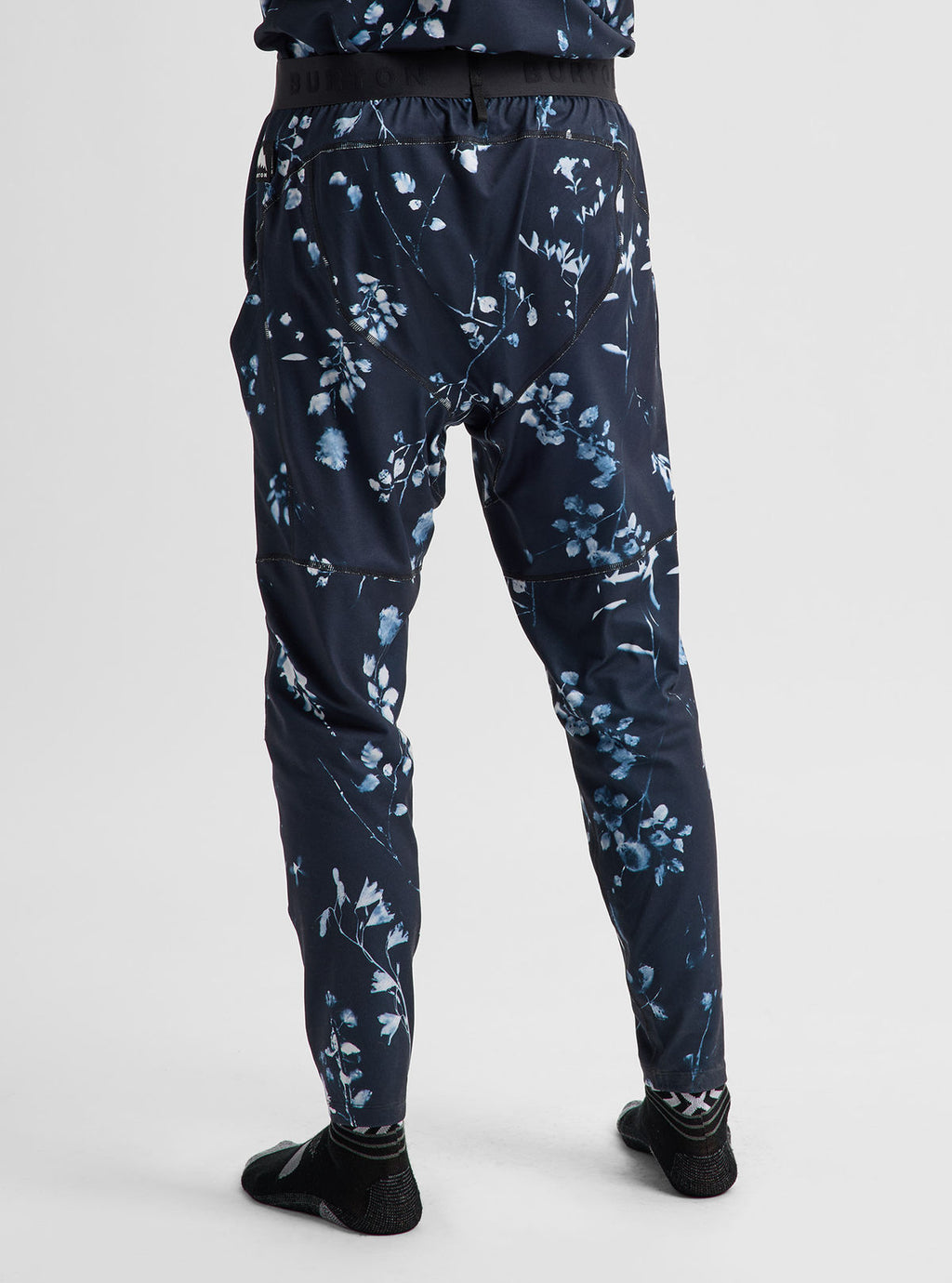 Men's Burton Synthetic Midweight Base Layer Pants - Cyanotype Floral - Burton Pants Base - alternate view 5