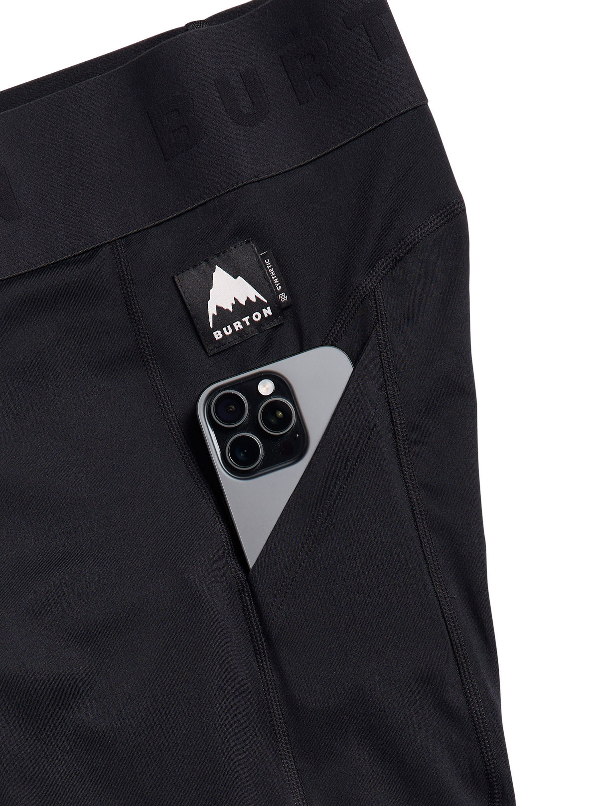 Women's Burton Synthetic Midweight Base Layer Pants - True Black - Burton Pants Base - alternate view 2