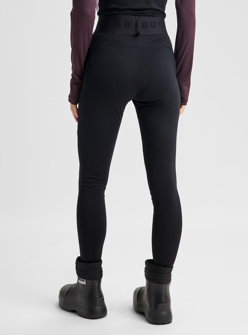 Women's Burton Synthetic Midweight Base Layer Pants - True Black - Burton Pants Base - alternate view 5