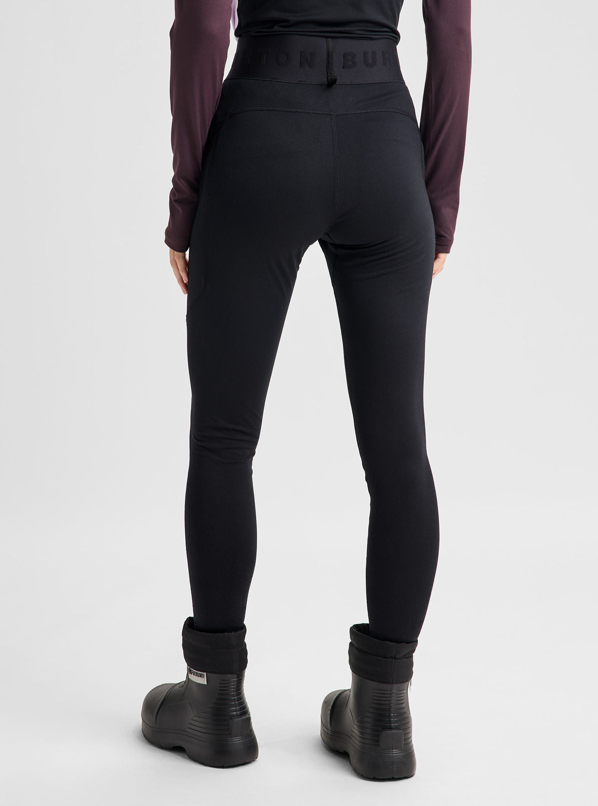 Women's Burton Synthetic Midweight Base Layer Pants - True Black - Burton Pants Base - alternate view 5