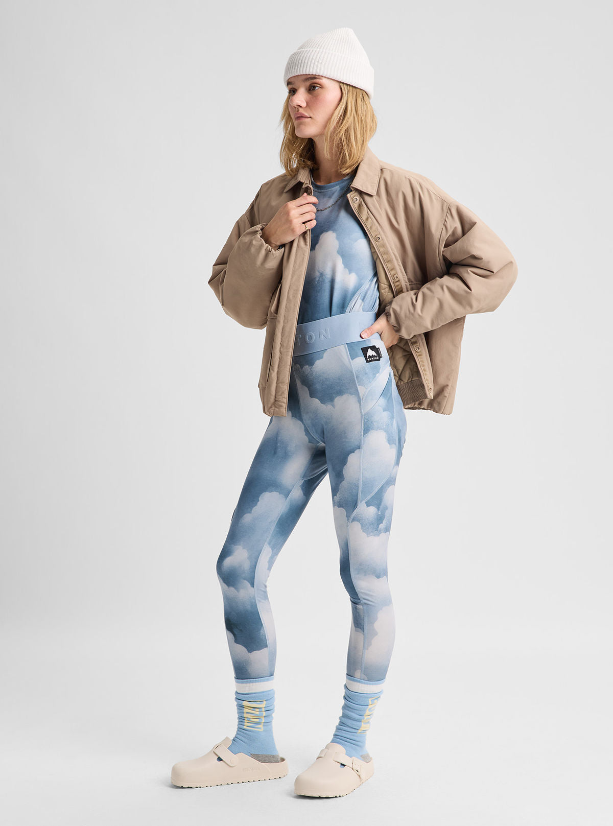 Women's Burton Synthetic Midweight Base Layer Pants - Nimbus - Burton Pants Base - alternate view 3