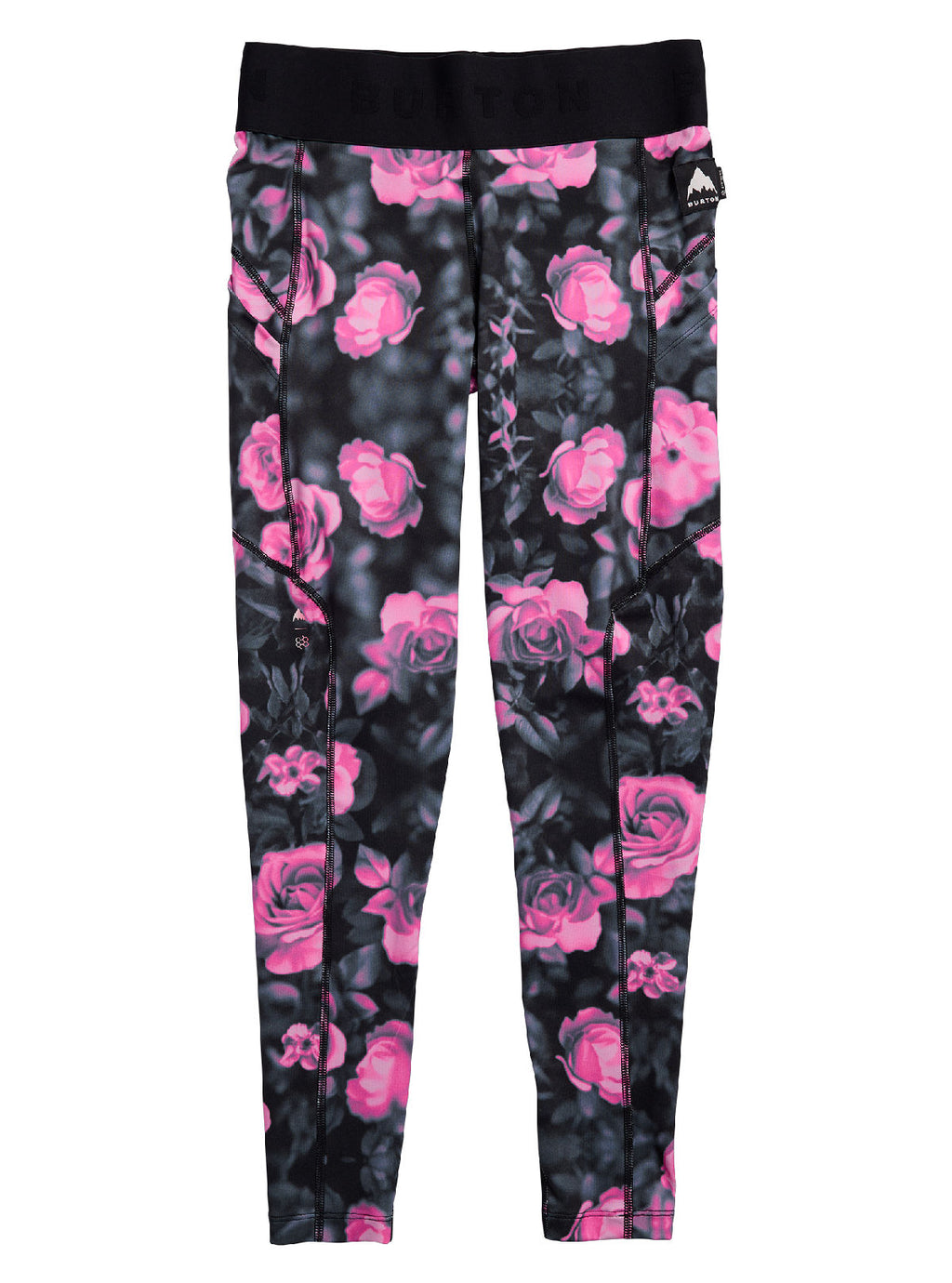 Women's Burton Synthetic Midweight Base Layer Pants - Shockwave Floral - Burton Pants Base