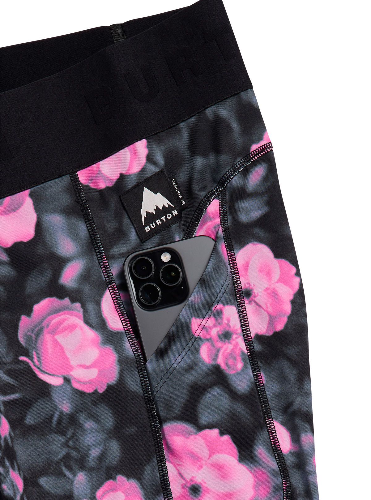 Women's Burton Synthetic Midweight Base Layer Pants - Shockwave Floral - Burton Pants Base - alternate view 2