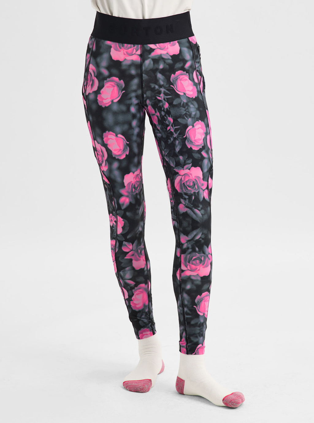 Women's Burton Synthetic Midweight Base Layer Pants - Shockwave Floral - Burton Pants Base - alternate view 4